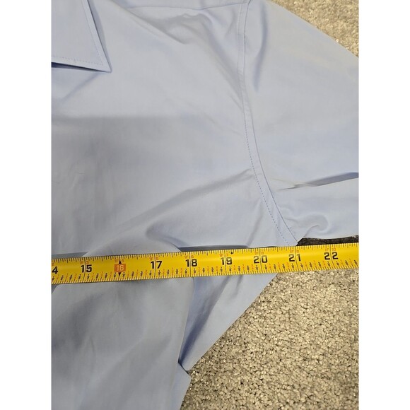 Alexander Wang Cinched Sleeve Button Down Shirt 100% Cotton Blue Women’s Sz 10 - Picture 7 of 9